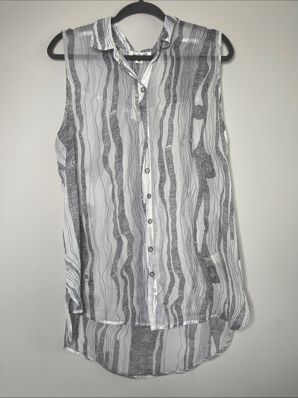 Simply Noelle Sheer Sleeveless Blouse